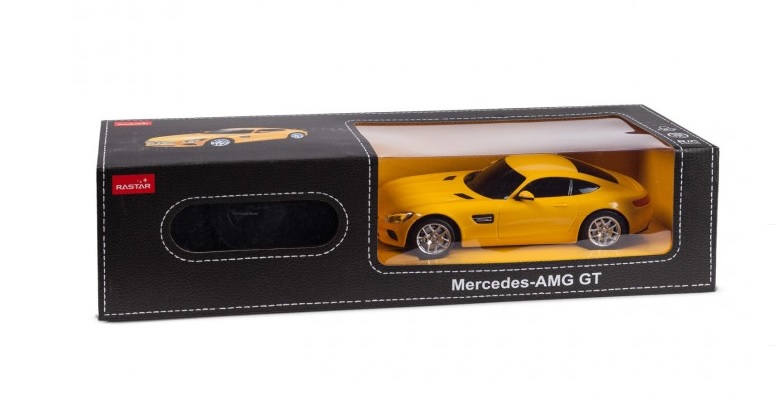 Машина на радиоуправлении Mercedes AMG GT3, цвет жёлтый 27MHZ, 1:24  
